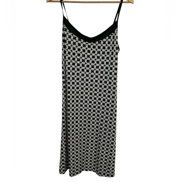 Black and White patterned Slip Dress size XL - Picture 1 of 4